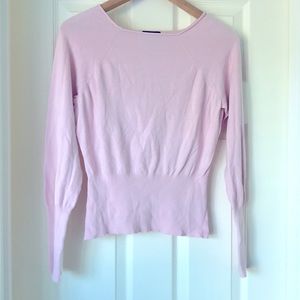 Pink long-sleeved, lightweight sweater by MixIt